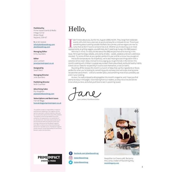 PLANTBASED MAGAZINE RETIRED ISSUE 55 FROM THE UNITED KINGDOM AUGUST 2022 - Picture 8 of 8